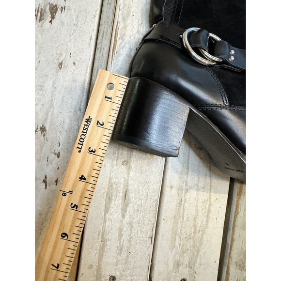 Marc Fisher Over Knee Riding Boots Editer Women's Size 9 Black Leather Worn Once - Picture 7 of 16
